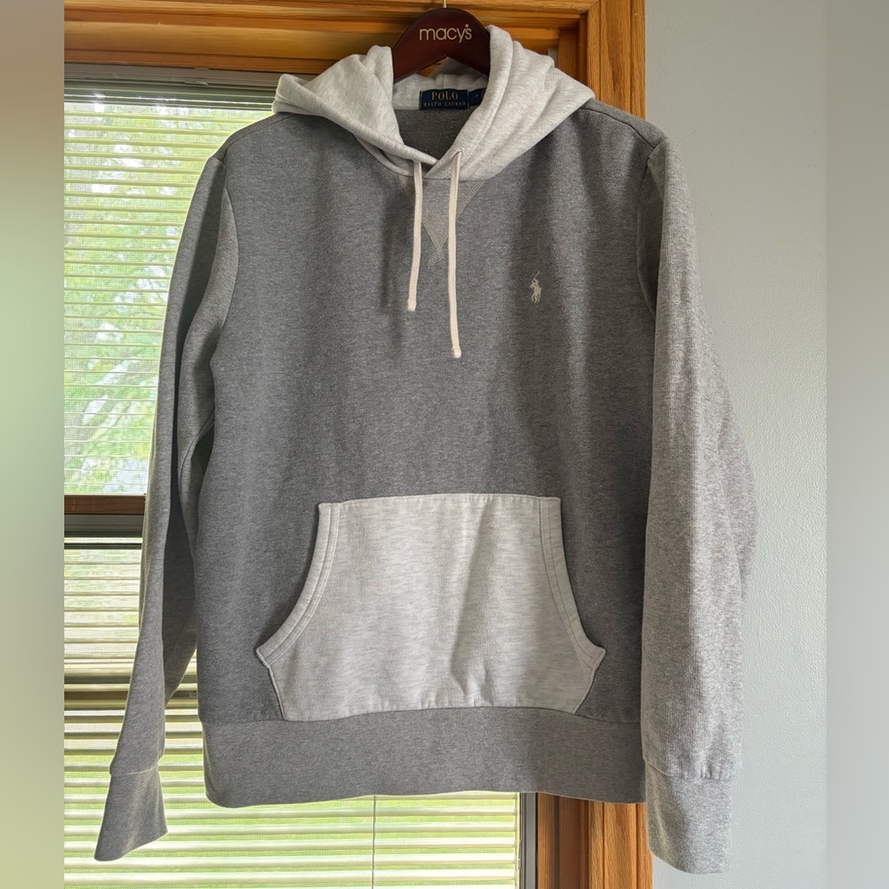 Ralph Lauren Gray Sweatshirt Hoodie Casual Style